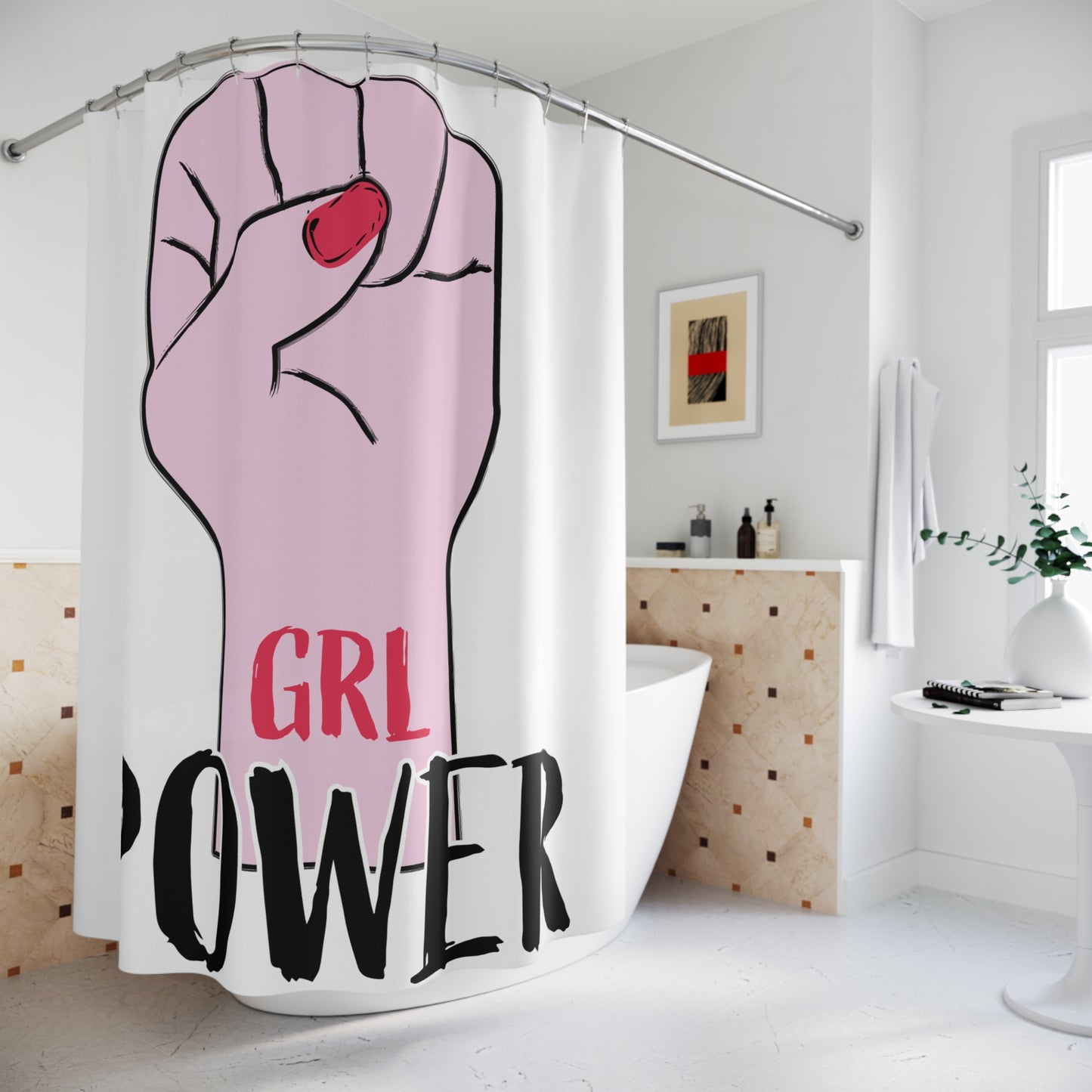 Empowering Shower Curtain