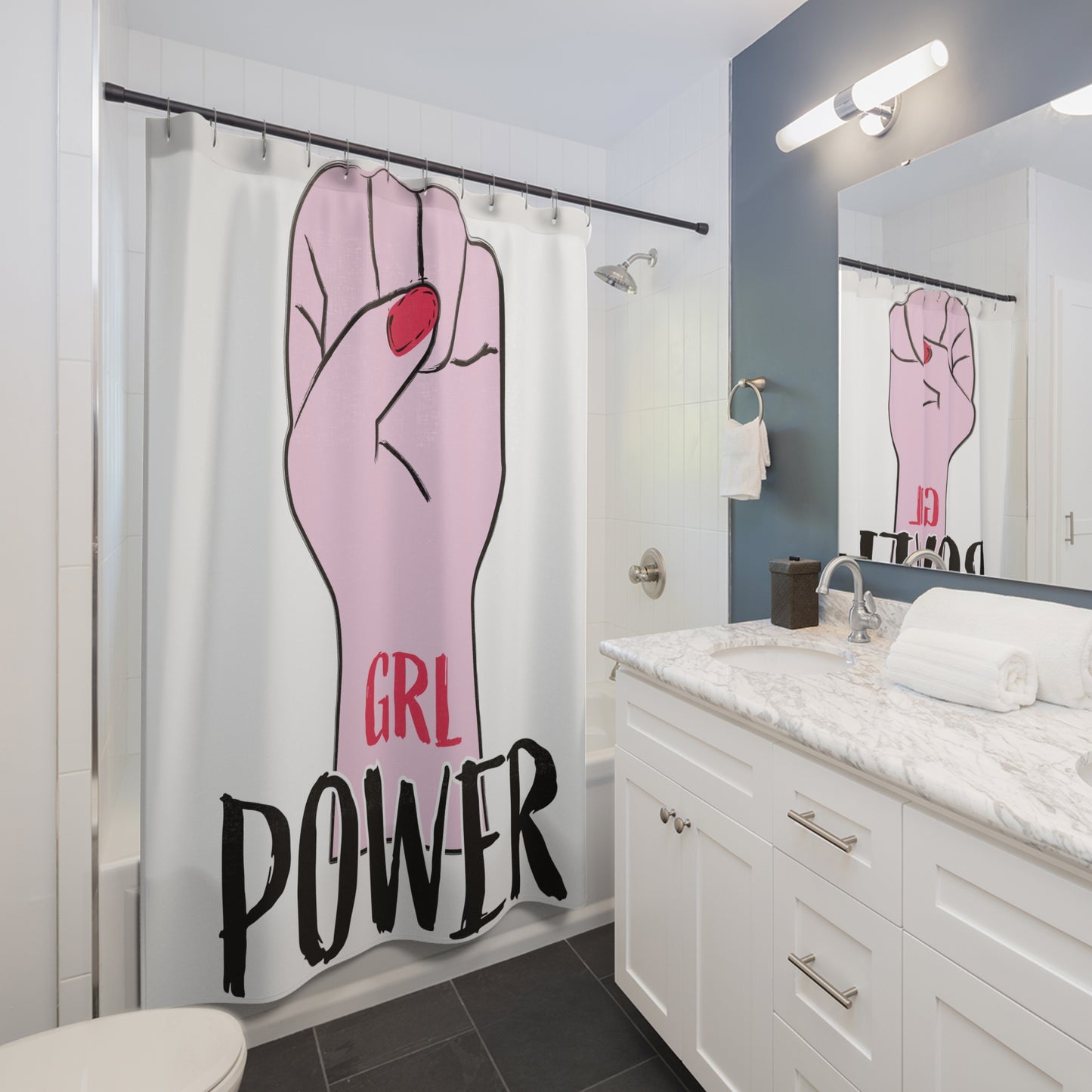 Empowering Shower Curtain