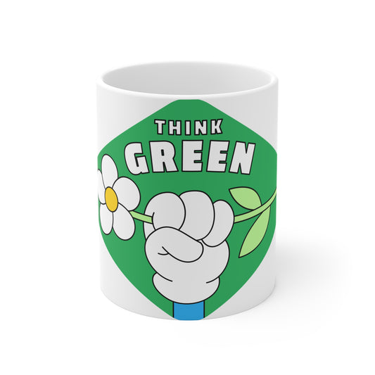 Mug 11oz Eco-Friendly Floral Tea Cup - Nature Lover Gift